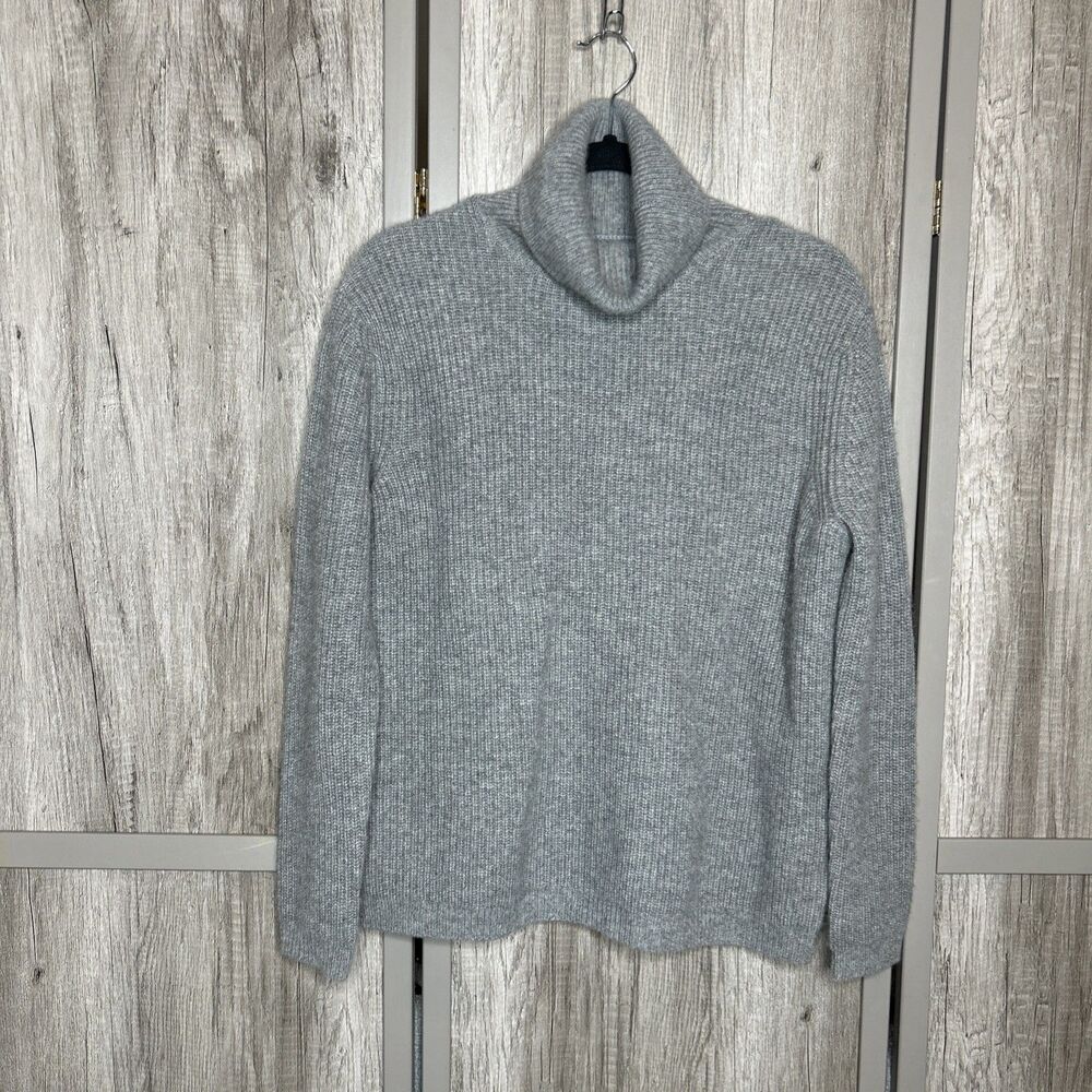 Quince Mongolian Cashmere Fisherman Turtleneck Sweater Relaxed